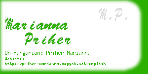 marianna priher business card